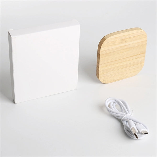 Round Bamboo 10W Fast Wireless Charger