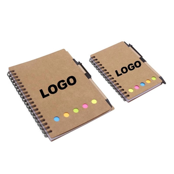 Notebook with Sticky Notes