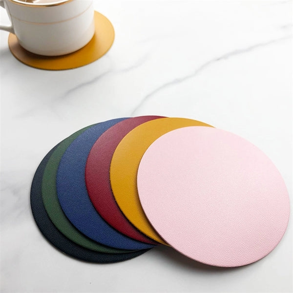 PU Leather Double-Sided Heat Insulation Coaster