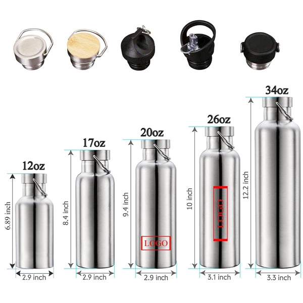 Vacuum Insulated Stainless Steel Water Bottle 34oz