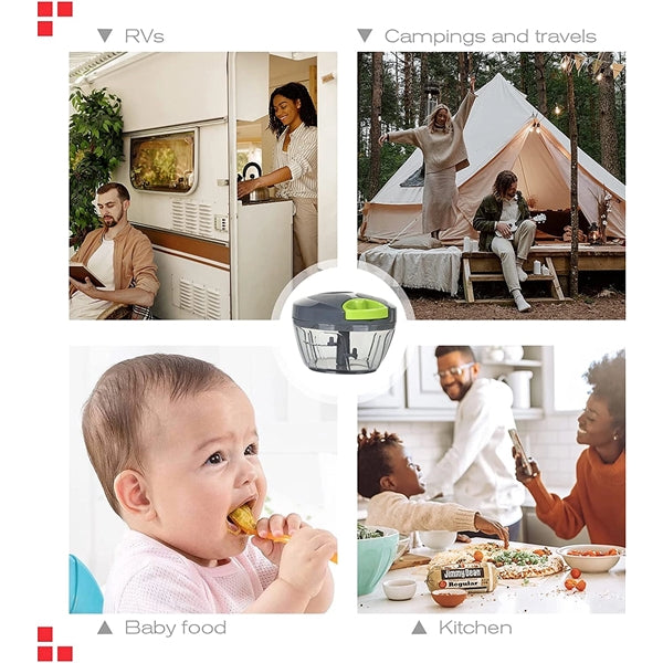 Manual Food Processor Vegetable Chopper