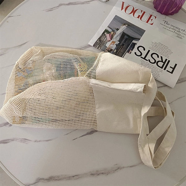 Small Square Cotton Mesh Bag