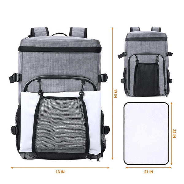 Large Capacity Insulated Cooler Backpack 40L