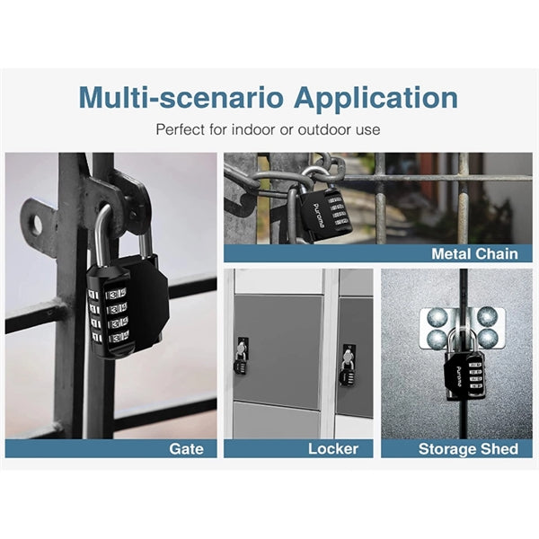 4 Digit Number Coded Padlock