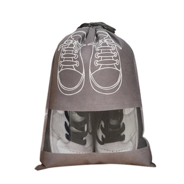Non-woven Drawstring Shoe Bag Pouch Packing Organizer