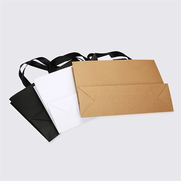 Cardboard Kraft Paper Laminated Shopping Tote Bag