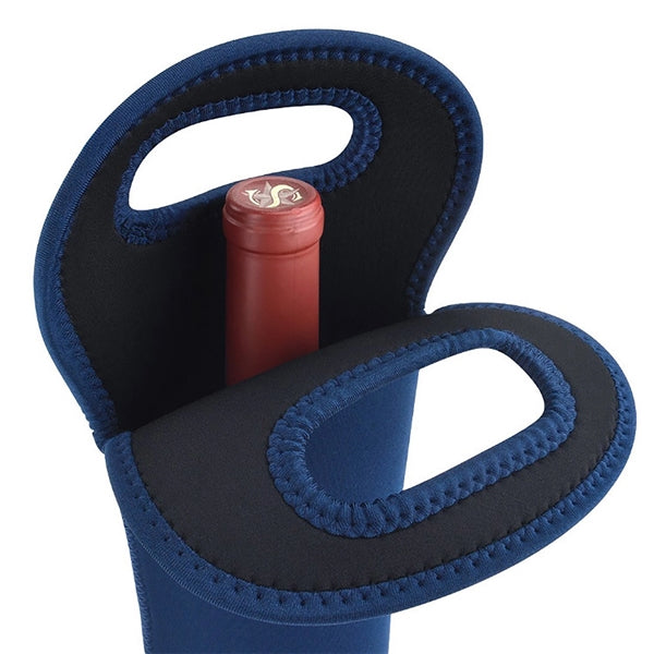 Neoprene Single Wine Bottle Holder Tote Bag