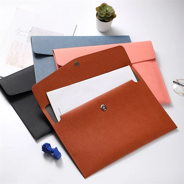 Leather A4 File Holder Business Briefcase Tablet Sleeve