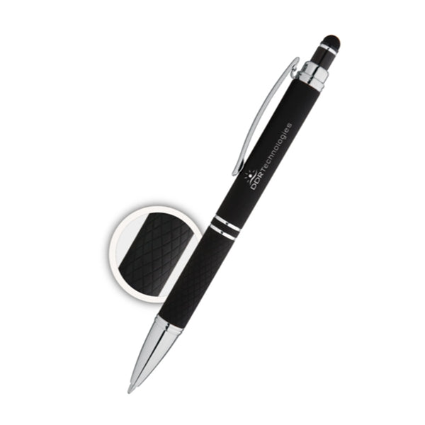 Laser Engraved Soft Touch Brights Stylus Pen
