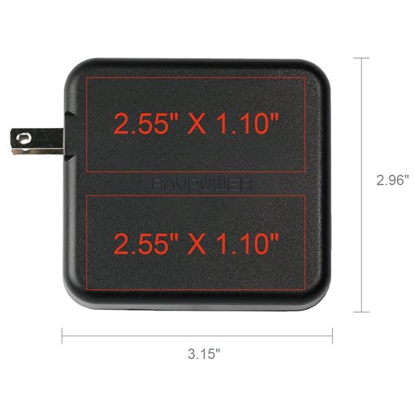 RAVPower 6700mAh Power Bank with Dual USB Wall Charger