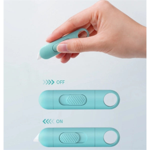 Mini retractable Snap-Off Utility Knife with key ring