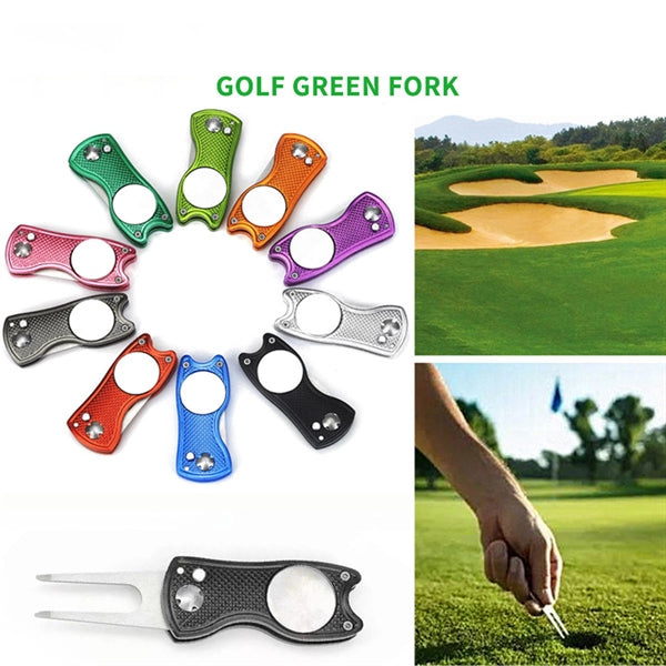 Metal Handle Golf Divot Repair Tool