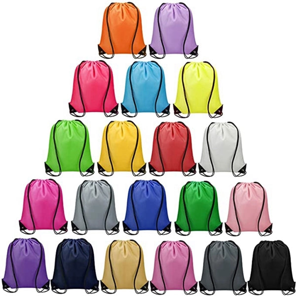 Nylon Sport Drawstring Tote Bag Backpack