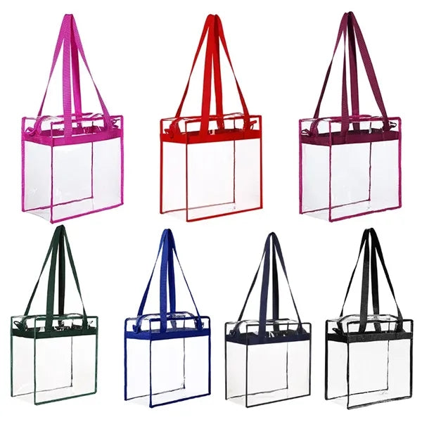 Clear Tote Bags with Zipper Closure