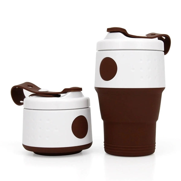 13 Oz. Silicone Foldable Coffee Cup
