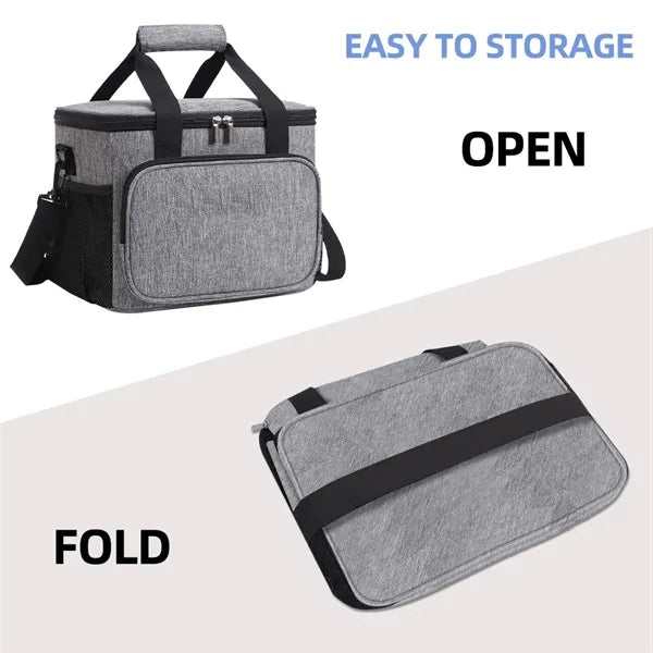 Collapsible Outdoor Camping Picnic Insulated Cooler Bag 15L