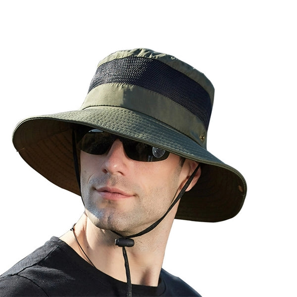 Wide Brim Sun Bucket Hats with UV Protection for Hiking