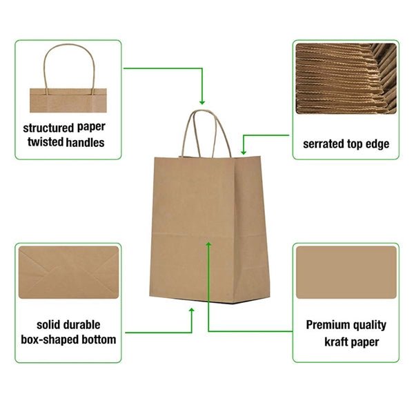 Kraft Paper Gift Wrapping Bag