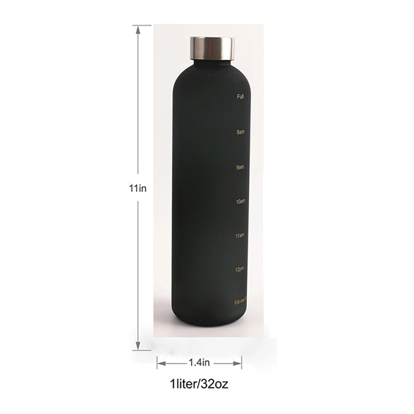 Motivational Water Bottle with Time Marker