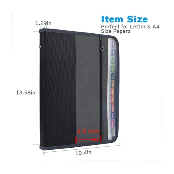 Accordion File Folder Document Organizer