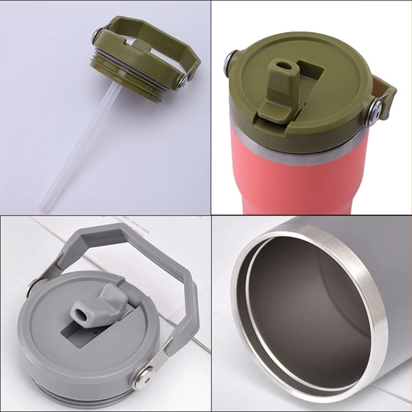 20oz Insulated Tumbler w/ Flip-up Straw