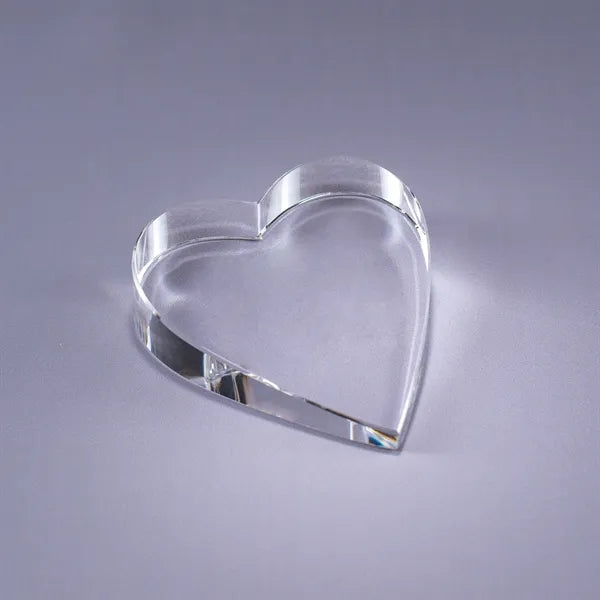 Heart Optic Crystal Paperweight