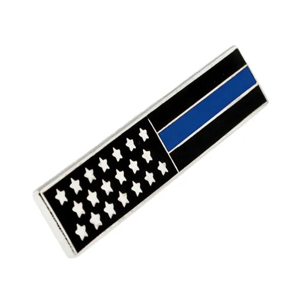 Thin Blue Line Citation Bar Pin