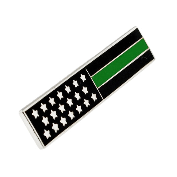 Thin Green Line Citation Bar Pin