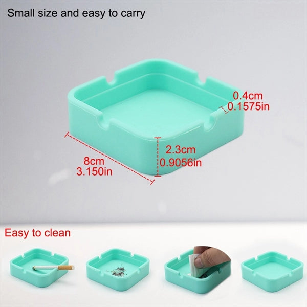 Square Silicone Ashtray