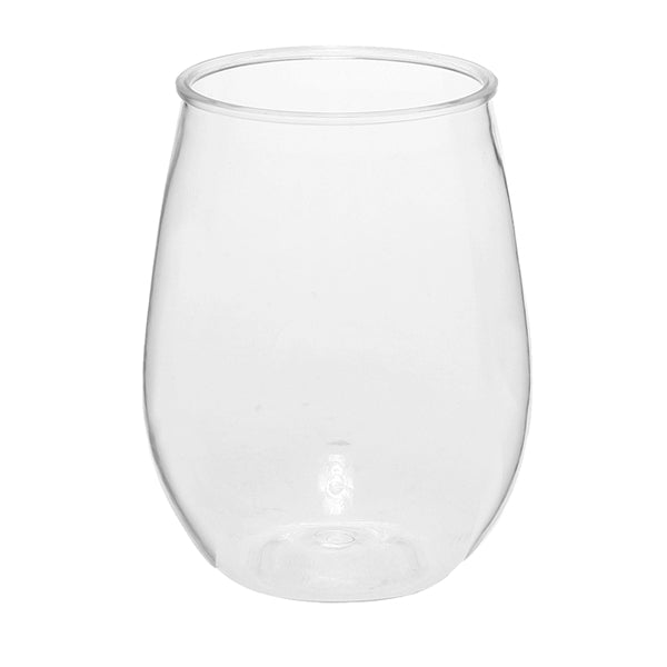 Vette Stemless Plastic Wine Glasses - 10 OZ.
