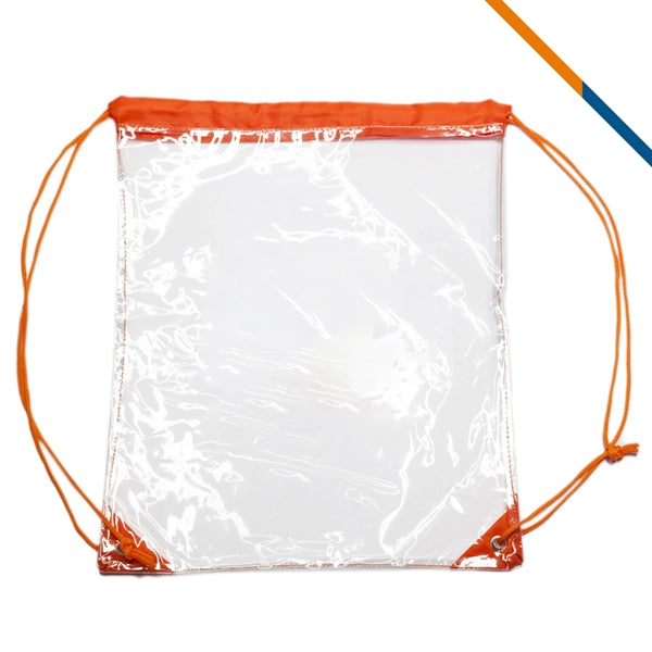 Claron Plastic Drawstring Backpacks
