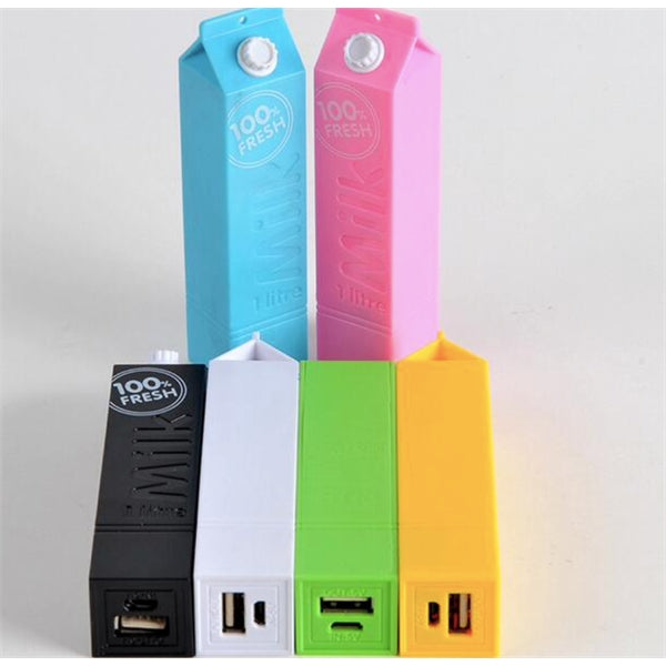Milk Box Shaped Power Bank