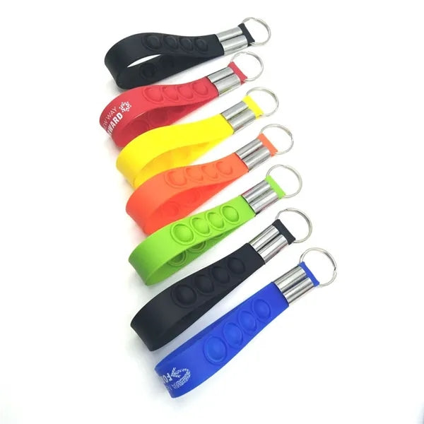 Pop Push It Keychain Silicone Squeeze Keyring