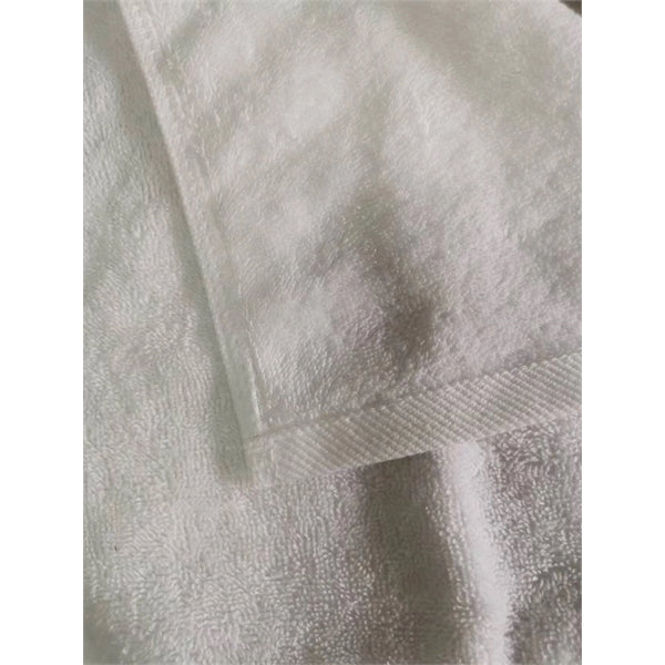White cotton beer bar terry towel emboridery logo custom