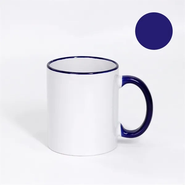 Two-Tone Coffee Mug 11 oz Ceramic Sublimated Cups