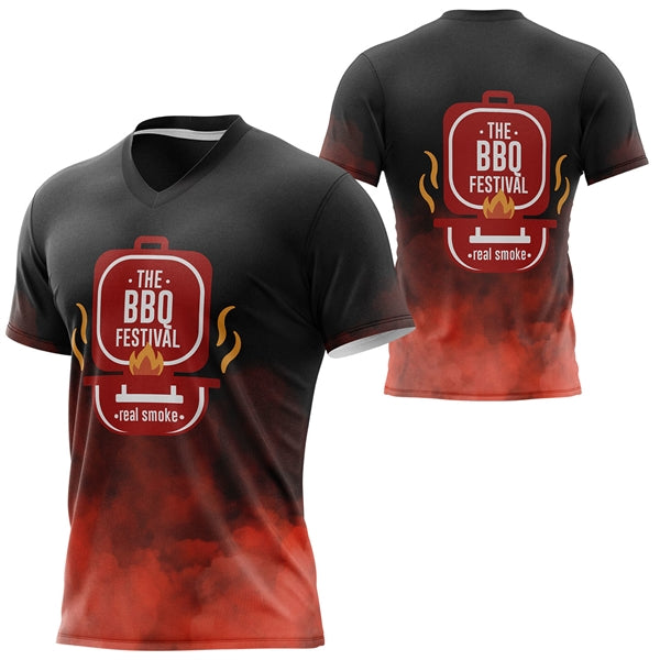 160 GSM Brushed Milk Silk Sublimation sports jersey T-shirt