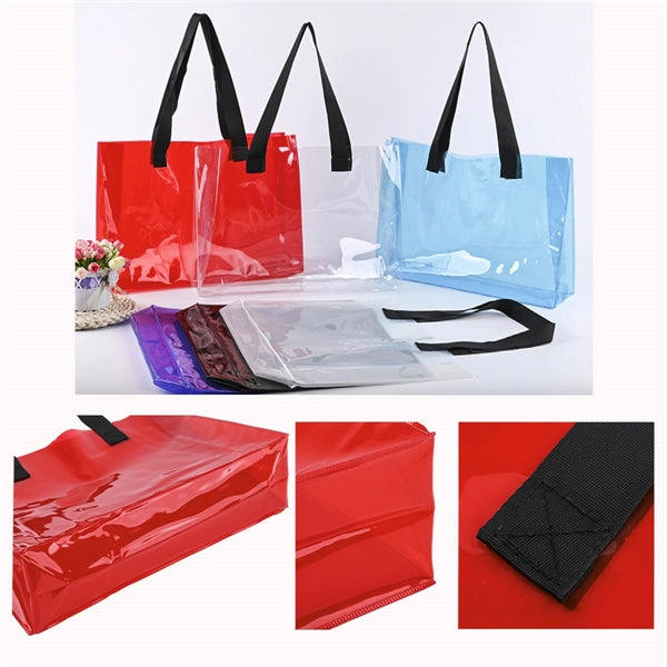 PVC Shopping Beach Tote Bag