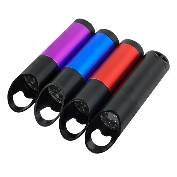 Logo Bottle Opener Mini LED Flashlight
