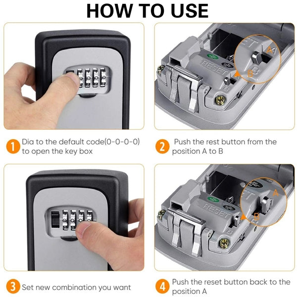 Waterproof Key Storage Lock Box