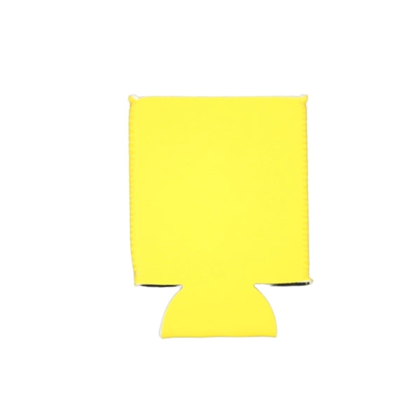 Yellow Neoprene Flat Can Cooler