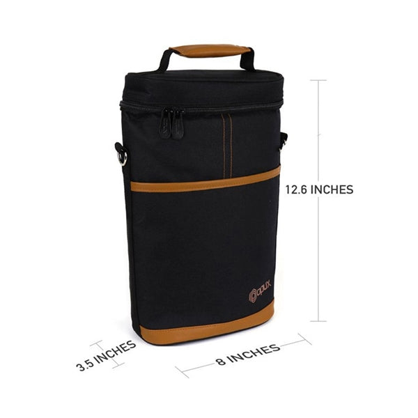 2-Bottle Wine Carrier Cooler Bag