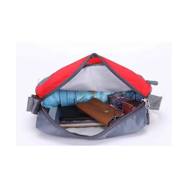 Waterproof Crossbody Bag with Metal Zipper