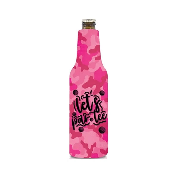 Full Color Zipper Neoprene Bottle Coolie