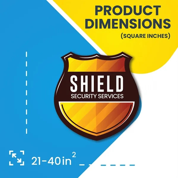 21-40 Sq inch Custom Shaped Removable Decal