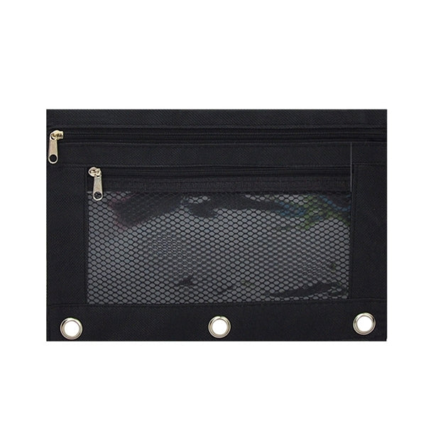 Pencil Pouch 3 Ring Zipper Case