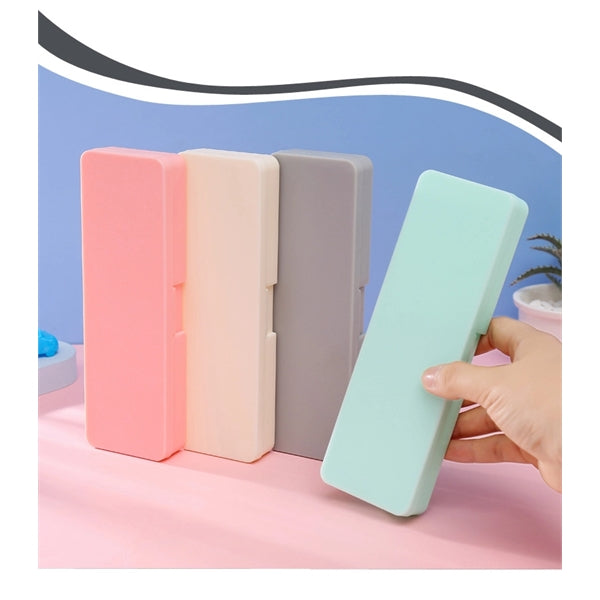 Multi Pen Pencil Case PP Plastic Frosted Stationery Box