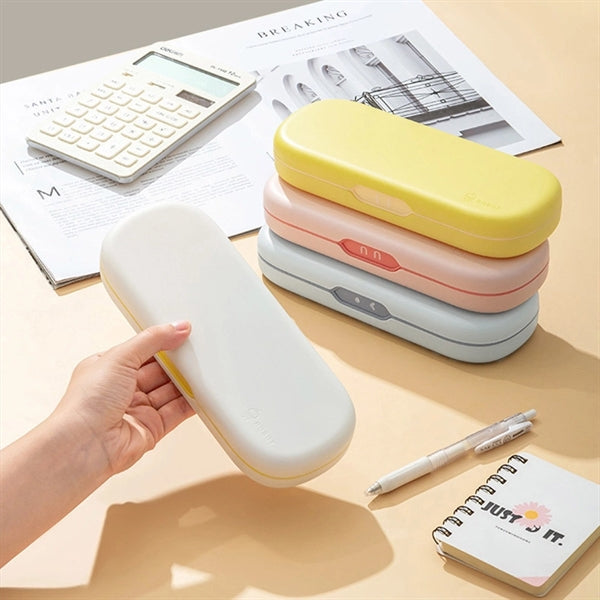 Macaron-colored Double-layer Pencil Box Stationery Case