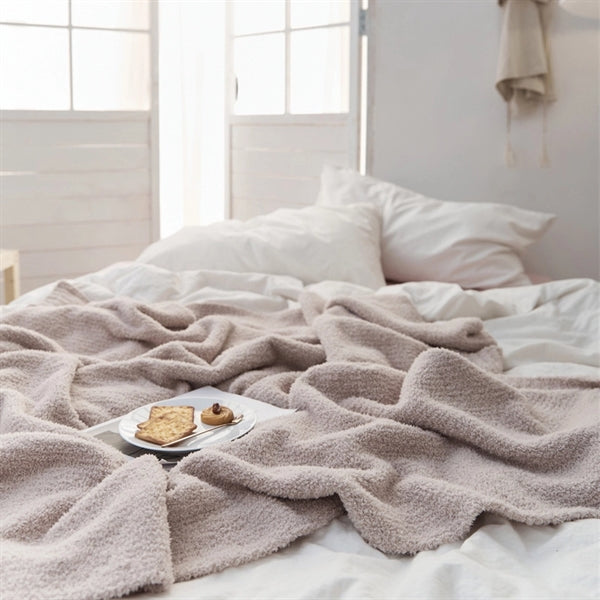 Knitted Throw Blanket Super Soft Warm Lightweight Fluffy
