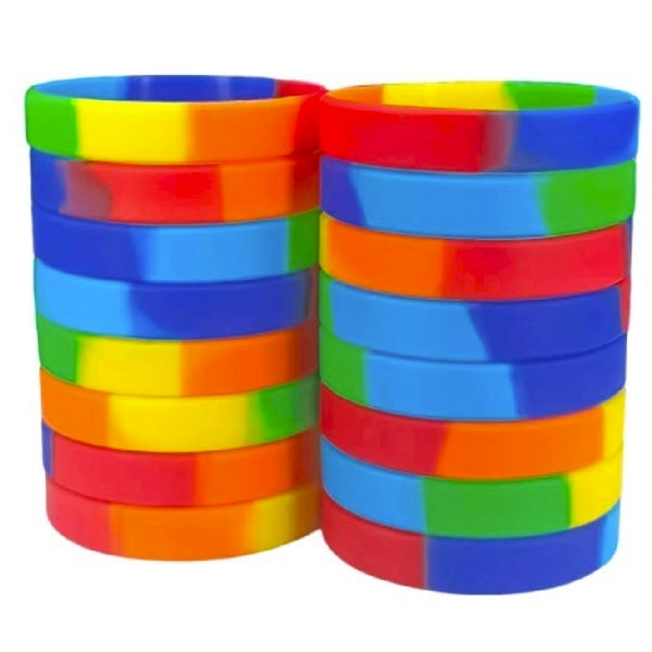 Silicone Rainbow Bracelet