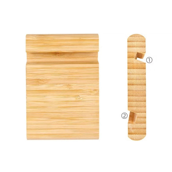 Double Sided Bamboo Phone Stand